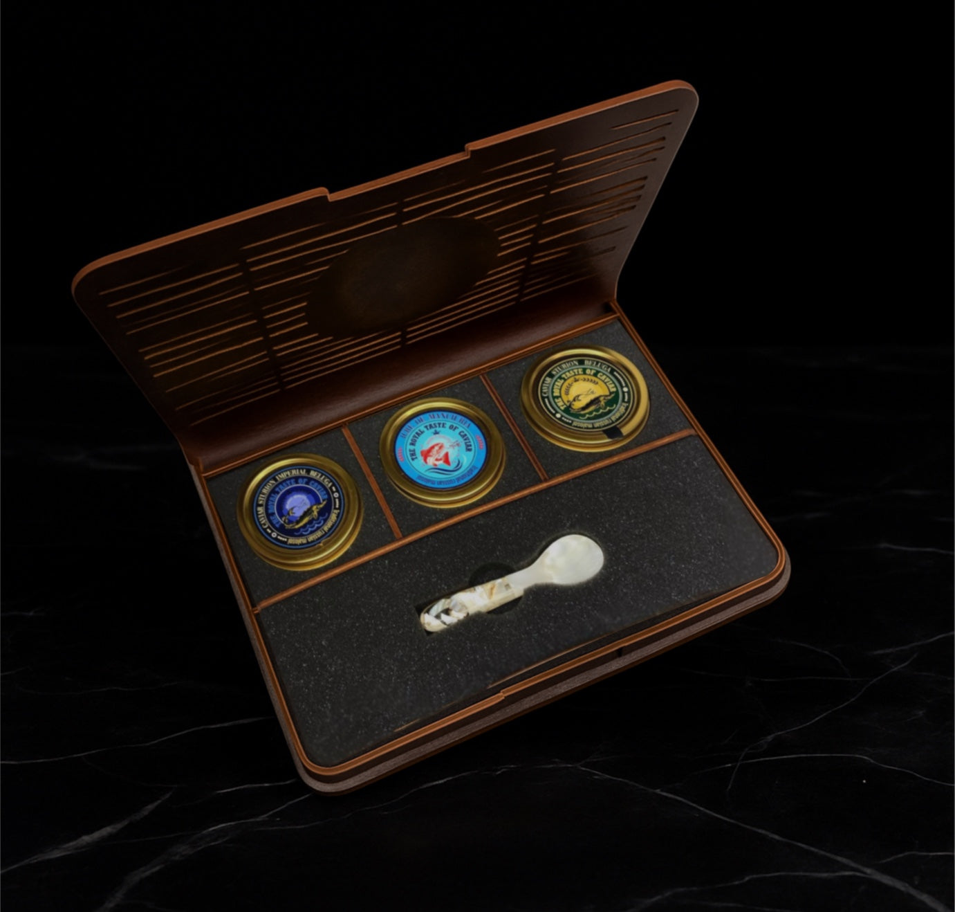 Cadou trio caviar